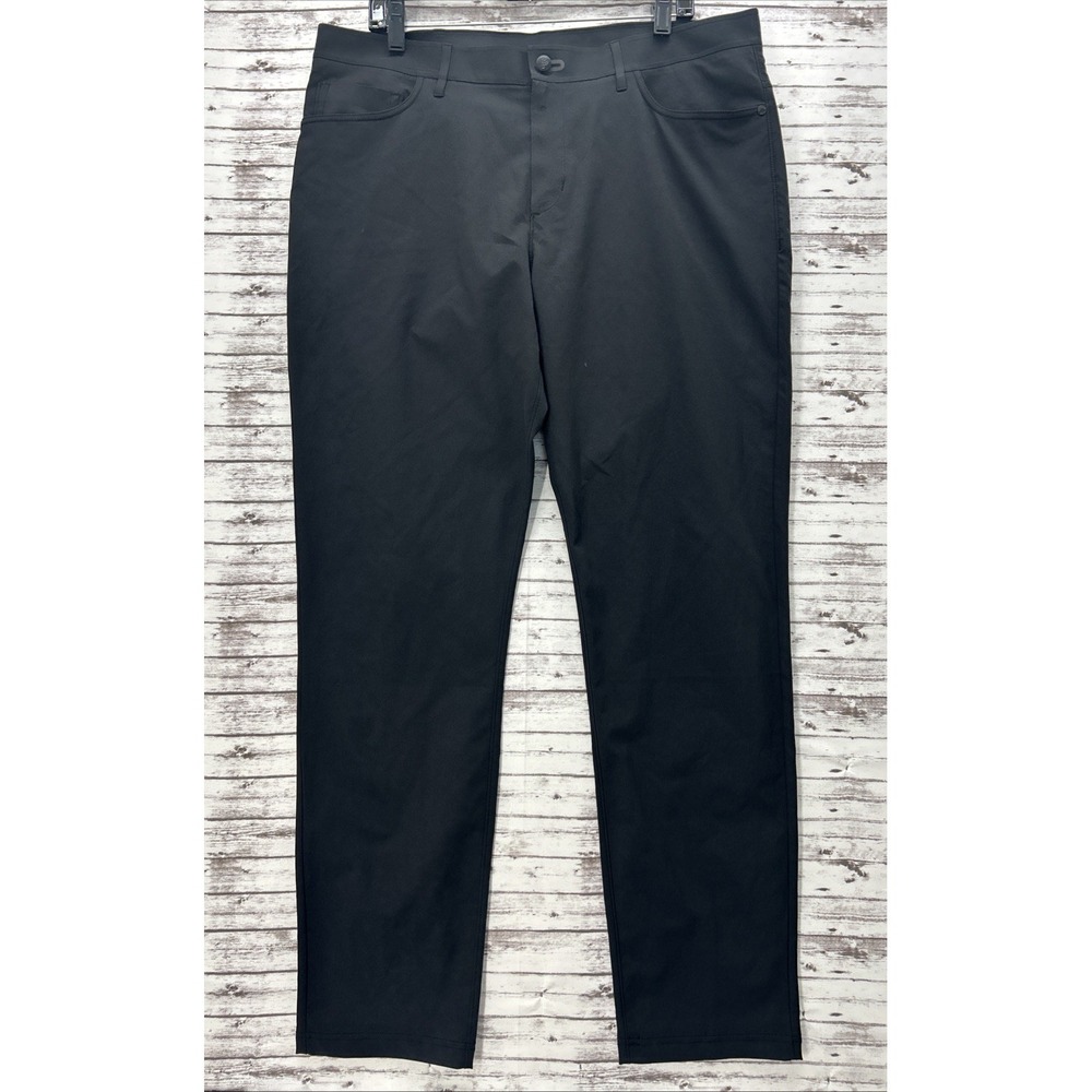Public Rec Dealmaker Pants Men's Size 36x32 Black 5 Pocket Casual Tech Work EUC